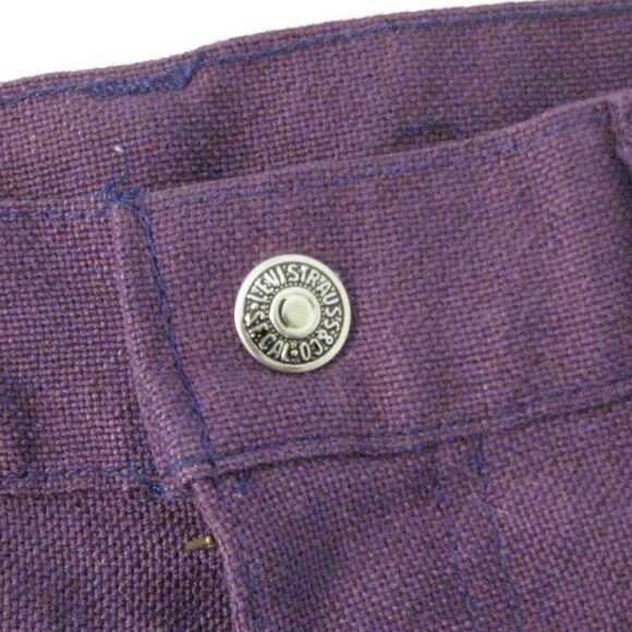 VTG Levi's For Gals Big E White Tab Purple Jeans - Picture 7 of 8